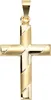 Schmuck-Set, Kreuz mit Streifen auf 1,3mm Panzerkette 333 Produktbild-Vorschau 3
