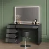 Schminktisch Livinity Imola Anthrazit 120 cm mit Produktbild-Vorschau 5