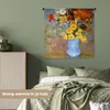 MuchoWow® Wandteppich Wandbehang Vase mit Gänseblümchen und Produktbild-Vorschau 4