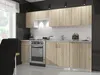 A modern kitchen with light wood cabinets and stainless steel appliances. Anteprima dell’immagine prodotto