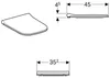 Geberit  Sedile WC Geberit Smyle Slim, struttura a sandwich Anteprima dell’immagine prodotto 5