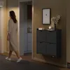 Rückansicht des SoBuy Schuhschranks FSR100-E-SCH in einem modernen Wohnraum Podgląd zdjęcia produktu