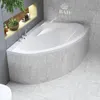 Baignoire d'angle 160x100 droite avec revêtement en Voir les images du produit 1