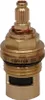 A close-up studio shot of a brass faucet cartridge. Produktbild-Vorschau