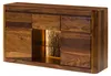 MASSIVMOEBEL24 Sideboard Sheesham 146x40x80 walnuss Produktbild-Vorschau 1