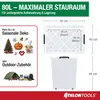 ATHLON TOOLS 4 x 80L Aufbewahrungsboxen mit Deckel - rot Produktbild-Vorschau 2