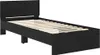vidaXL Rama łóżka dąb czarny 90 x 200 cm materiał Podgląd zdjęcia produktu 4
