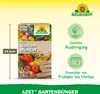 A product image for Neudorff Azet GartenDünger, showing the packaging and highlighting its features with icons and text. Produktbild-Vorschau