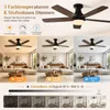 Ventilatore da soffitto con luce, Φ106 cm, pale a doppia Anteprima dell’immagine prodotto 2