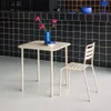 sweeek - Gartentisch aus Stahl 2 Plätze - Beige Produktbild-Vorschau 3