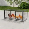 Poulailler en métal avec collecte automatique des œufs pour Voir les images du produit 1