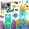 Konstrukcja 3D klocki magnetyczne LED świecące 64 el Podgląd zdjęcia produktu 1