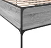 vidaXL Bettgestell Grau Sonoma 90x190 cm Holzwerkstoff und Produktbild-Vorschau 6