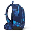 Side view of a blue camouflage backpack. Produktbild-Vorschau