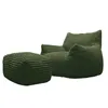 Softsessel Adina mit Hocker Grün Sitzsack Bodensessel 103 x Produktbild-Vorschau 2