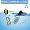 Robot vacuum cleaner accessories being washed in water. Produktbild-Vorschau
