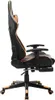 vidaXL Gaming-Stuhl mit Fußstütze Schwarz und Orange Produktbild-Vorschau 2