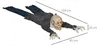HOMCOM Halloween-Dekoration Zombie Untoter 1,40 m Produktbild-Vorschau 3