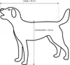 Diagram showing measurements for a dog bed. Anteprima dell’immagine prodotto