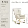 Fauteuil à bascule SWING avec patins en acier et Voir les images du produit 6