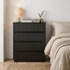 Commode ALIGHTUP avec 4 tiroirs, design à lamelles sans Voir les images du produit 1