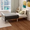 Einzelbett mit Lattenrost, 90x200 cm, Massivholzbett aus Produktbild-Vorschau 3