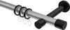 Interdeco Gardinenstange / Vorhangstange Silbergrau / Produktbild-Vorschau 1