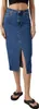 VERO MODA Langer Denim Jeansrock mit Schlitz 5-Pocket Maxi Produktbild-Vorschau 11