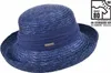 Seeberger fröhlicher Strohhut Bolero aus Borte UV 80 in blau