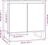 vidaXL Koupelnová skříňka Brown Oak Optics 58x33x60 cm Náhled obrázku produktu 6