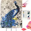 Malen nach Zahlen 5d Diamond Painting Pfau Staffelei Malen Produktbild-Vorschau 4