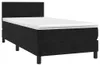 vidaXL Boxspringbett mit Matratze & LED Schwarz 90x200 cm Produktbild-Vorschau 3