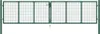 vidaXL Siatkowa brama ogrodowa stalowa 400 x 100 cm zielona Podgląd zdjęcia produktu 6