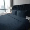 Deco4Home biancheria da letto satin denim | 220x200cm | blu Anteprima dell’immagine prodotto 3