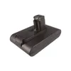 A dark gray battery pack for a vacuum cleaner is shown against a white background. Produktbild-Vorschau