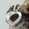 Anhänger kleines Herz 9x9mm mit Zirkonia weiß 925 Silber Produktbild-Vorschau 2