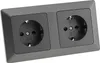 MILOS Set 2 Steckdosen, 250V, 16A, antracite Anteprima dell’immagine prodotto 10