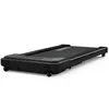A black treadmill is shown from a side angle against a white background. Podgląd zdjęcia produktu