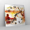 Wanduhr - Quadrat - Glasuhr - Weiblich städtisch quadrat Produktbild-Vorschau 4