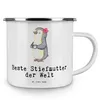 Mr. & Mrs. Panda Emaille Tasse Pinguin Beste Stiefmutter Produktbild-Vorschau 3