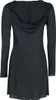 ForPlay Damen schwarzer langer Cardigan mit Kapuze S Produktbild-Vorschau 2
