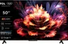 A TCL television displaying a vibrant, abstract floral image. Voir les images du produit