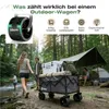 Sekey XXL Plus Bollerwagen Faltbar mit Extra Breite Räder, Produktbild-Vorschau 2