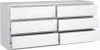 Commode double NAIA Commode Buffet Sideboard Blanc brillant Voir les images du produit 7