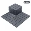44 Stück Terrassenfliesen aus Kunststoff 30x30x2 cm, ca. 4 Produktbild-Vorschau 2