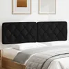 Kopfteil-Kissen Schwarz 180 cm Stoff Produktbild-Vorschau 3