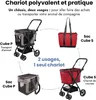 Carlett boodschappenwagen met 4 wielen, inklapbaar, tas met Productafbeelding-voorbeeld 7