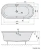 Einbau-Badewanne oval 165 x 75 x 64  cm, ASTRA Acryl 255 L Produktbild-Vorschau 4