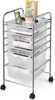 COSTWAY Rollcontainer mit 6 stapelbaren Schubladen, Mobiler Produktbild-Vorschau 1