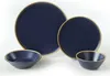 Set di stoviglie Keramika - Mat blu navy/oro - 24 pezzi - 6 Anteprima dell’immagine prodotto 4